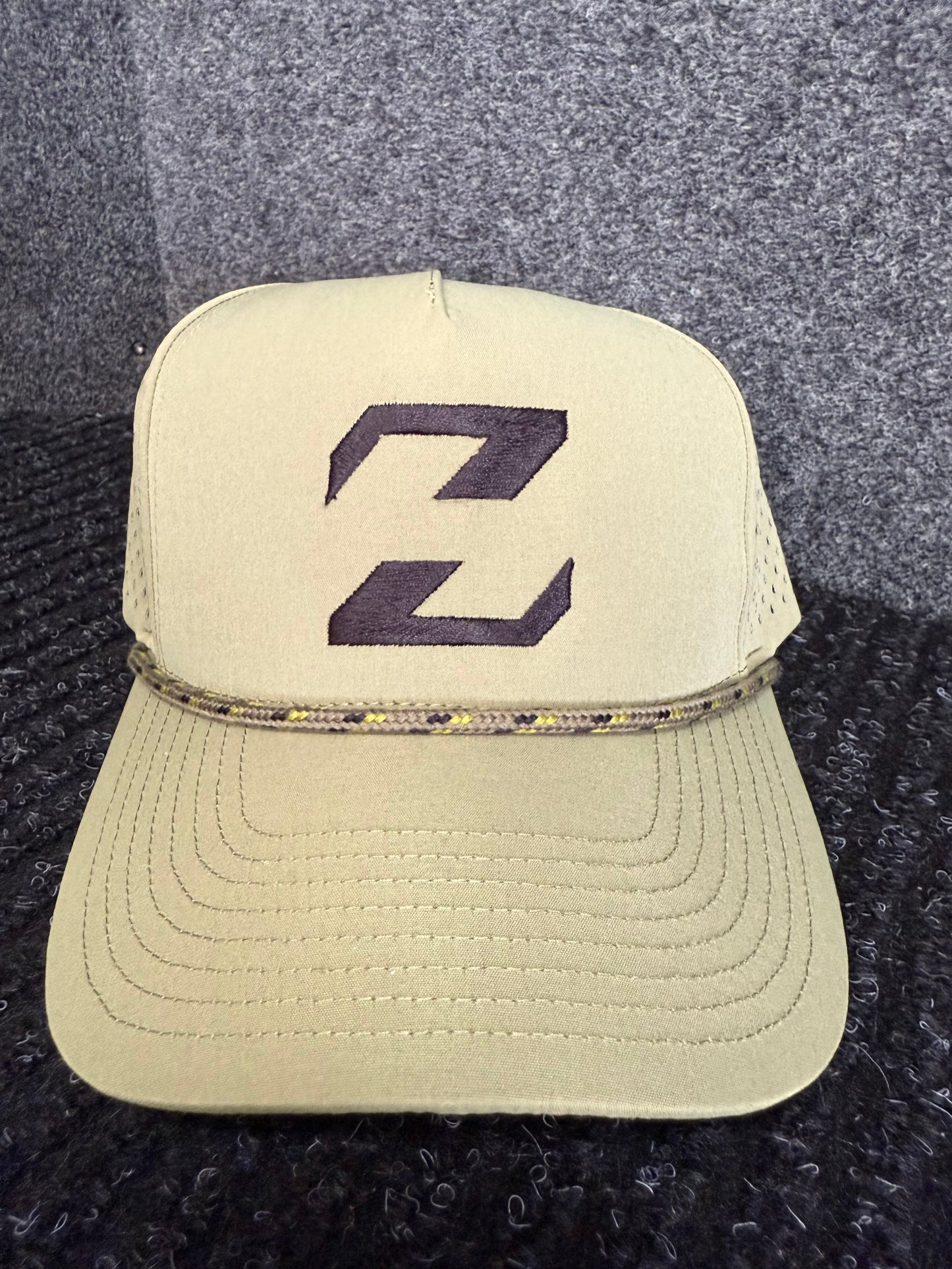 HAT ZH Olive Green Logo Rope Hat