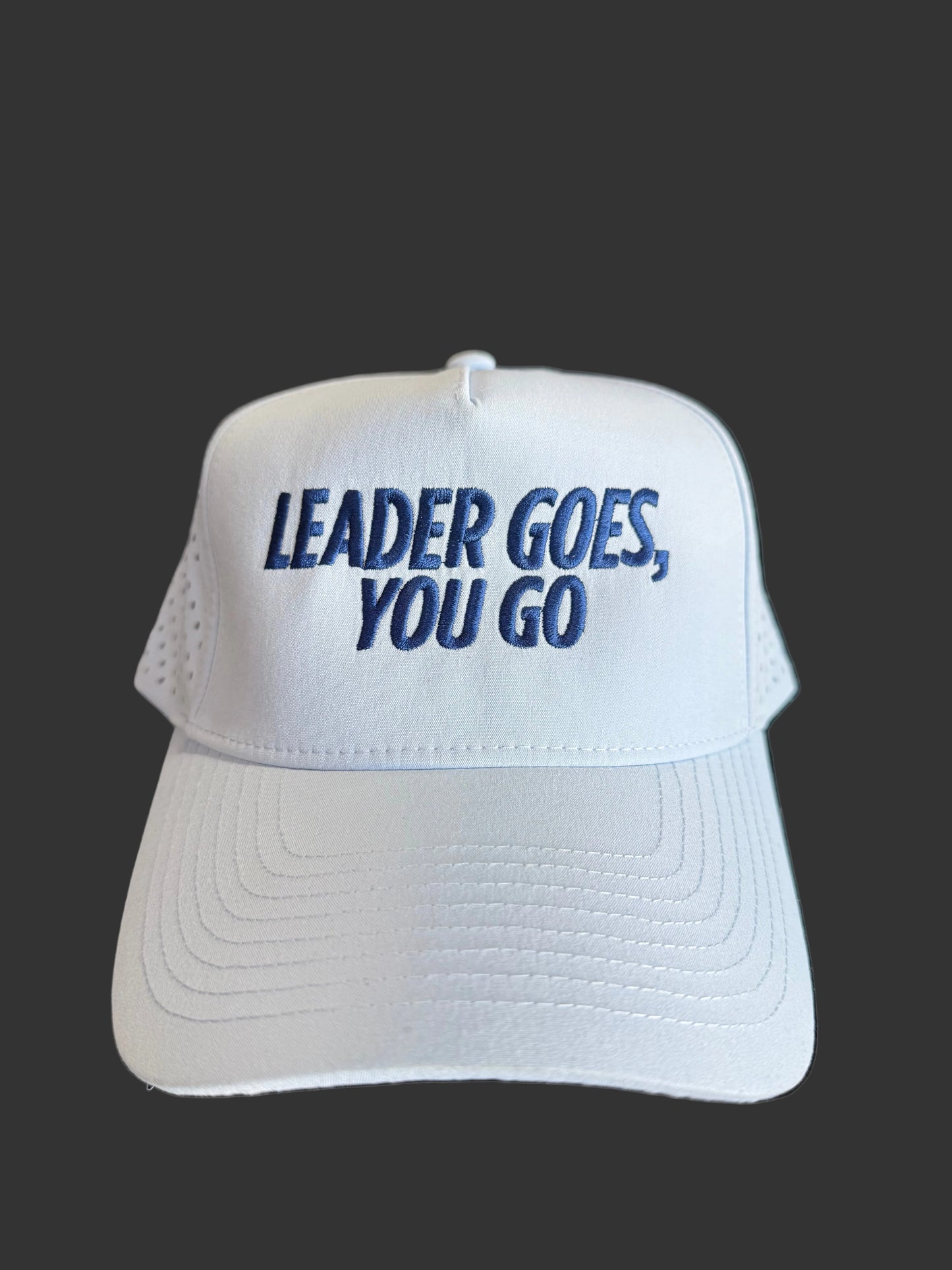 HAT Leader Goes, You Go SnapBack Light Blue and Navy