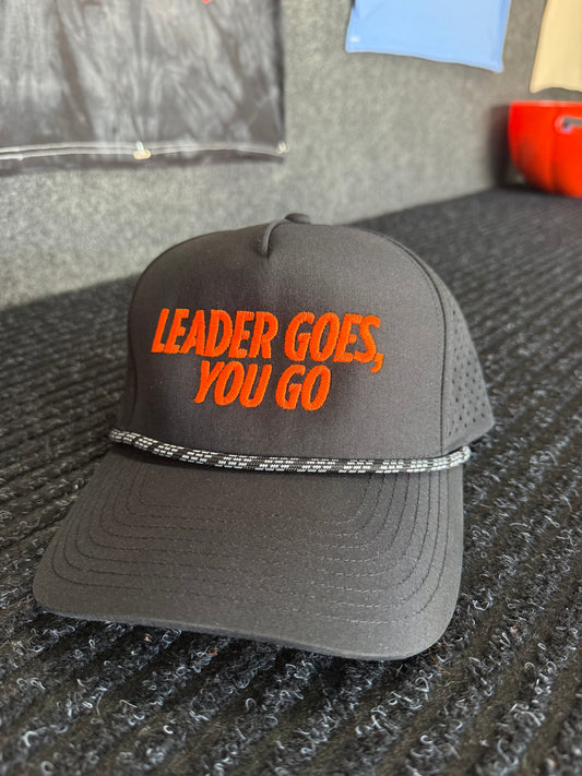 HAT Leader Goes, You Go SnapBack Orange and Black