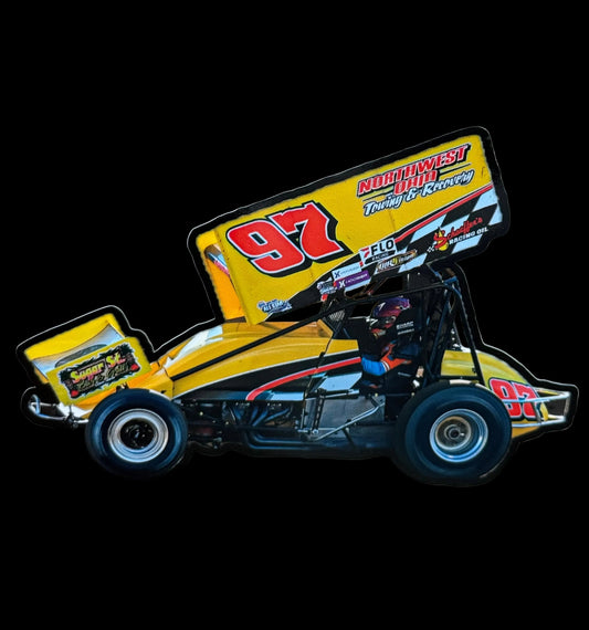 97 Car Outline Sticker