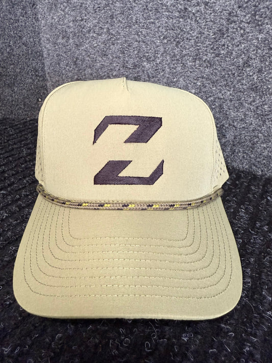 HAT ZH Olive Green Logo Rope Hat