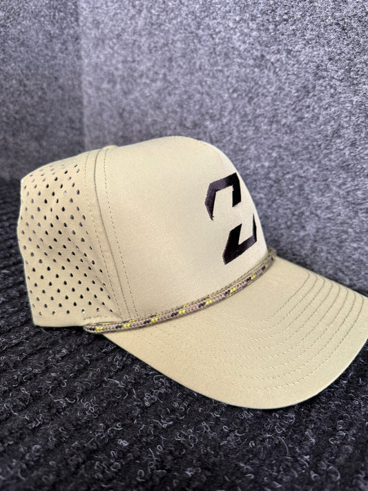HAT ZH Olive Green Logo Rope Hat